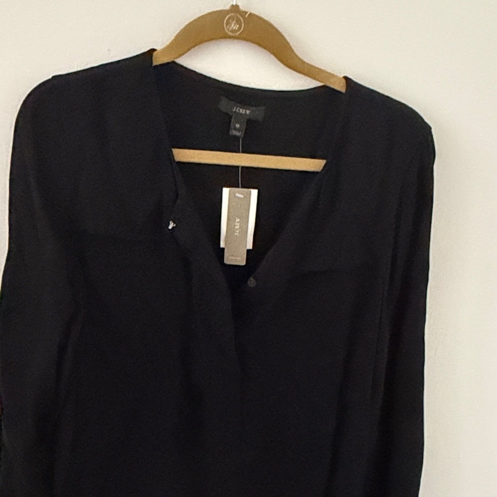 J. Crew Classic Black Top